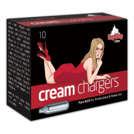 Ezywhip Ultra Cream Chargers N2O 8g 10 Pack (10 Bulbs)