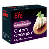 Mosa Pro Cream Chargers N2O 8.5g 10 Pack x 12 (120 Bulbs)